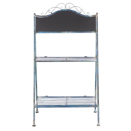 SAFAVIEH Natum Storages Plant Stand, Mossy Blue PAT5029C